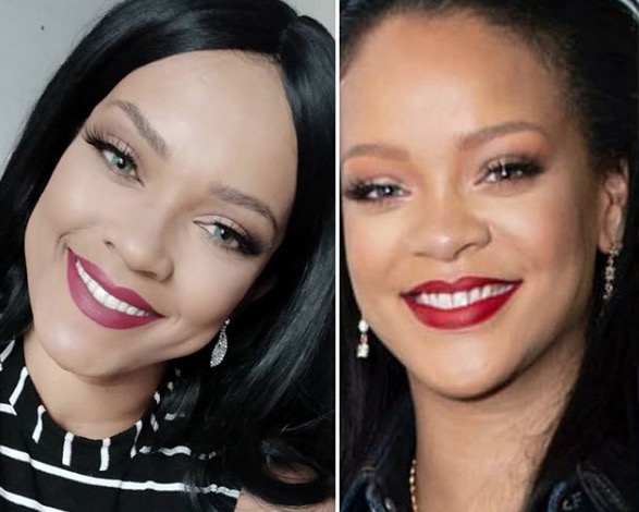 Brasileira chama atenção por ser a cópia de Rihanna; veja fotos