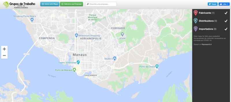 Aplicativo para mapear produtos para combater covid-19 é criado em Manaus