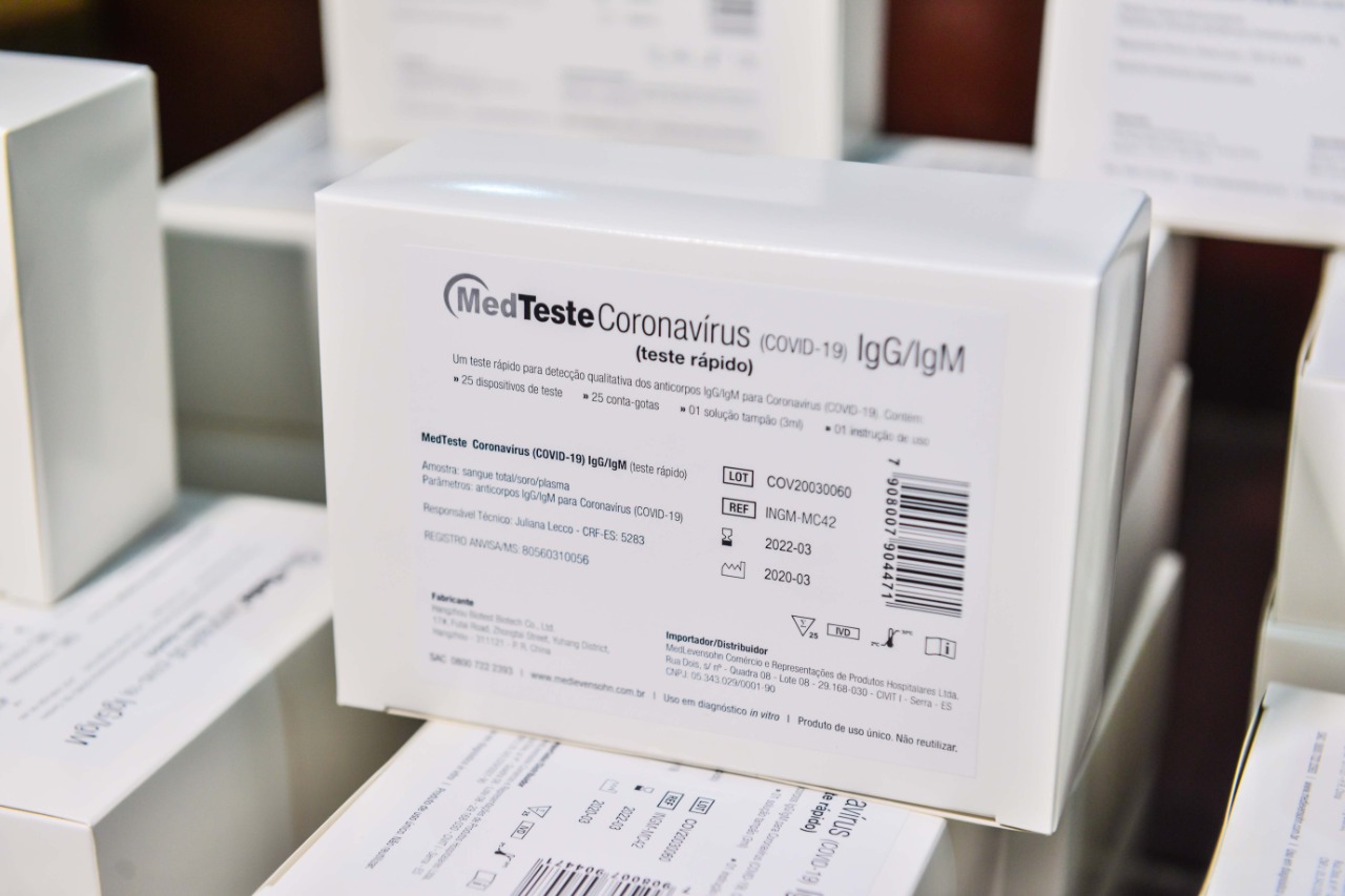 Amazonas recebe mais 10 mil testes rápidos para coronavírus