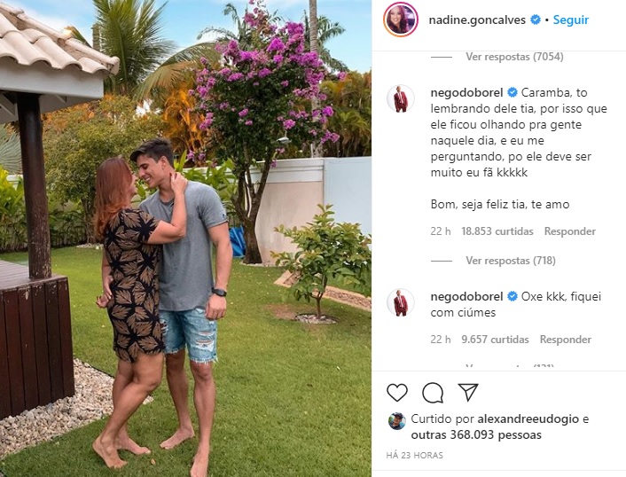 Nego do Borel fica com ciúmes da mãe de Neymar e faz comentário inusitado  