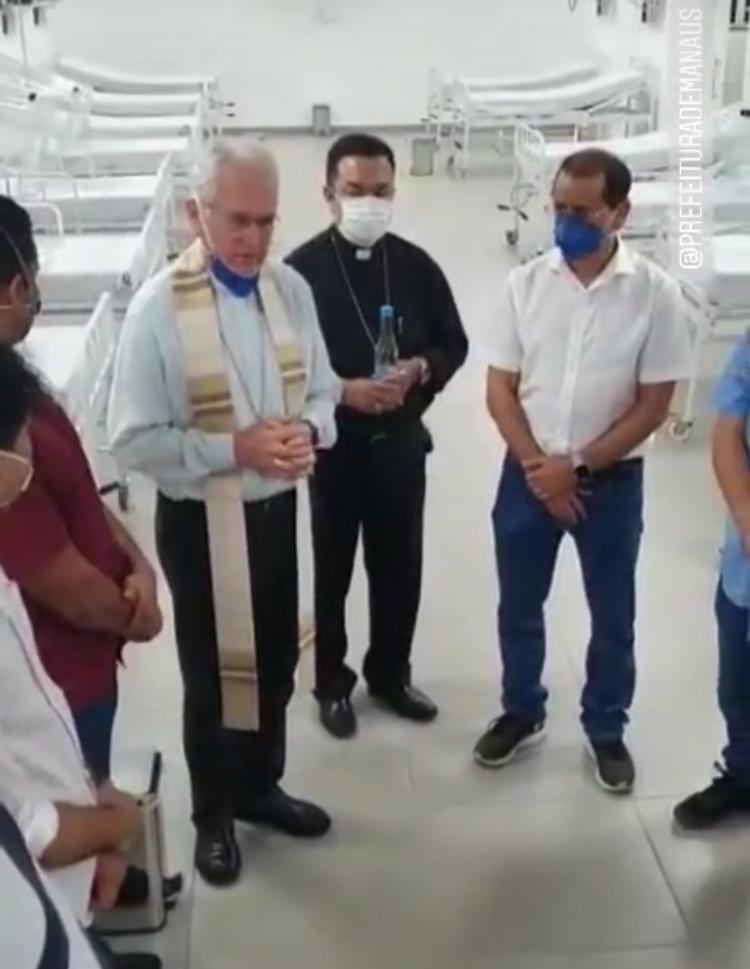 Com benção de Arcebispo, Manaus antecipa inauguração de hospital de campanha