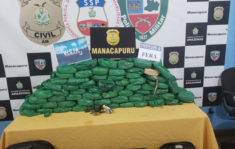 Grupo é preso com mais de 60kg de drogas em porto no Amazonas
