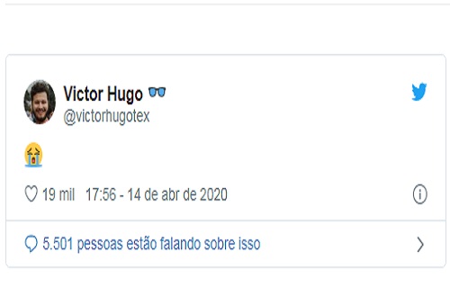 Ex-BBB Victor Hugo interrompe live aos prantos após ser hostilizado por internautas