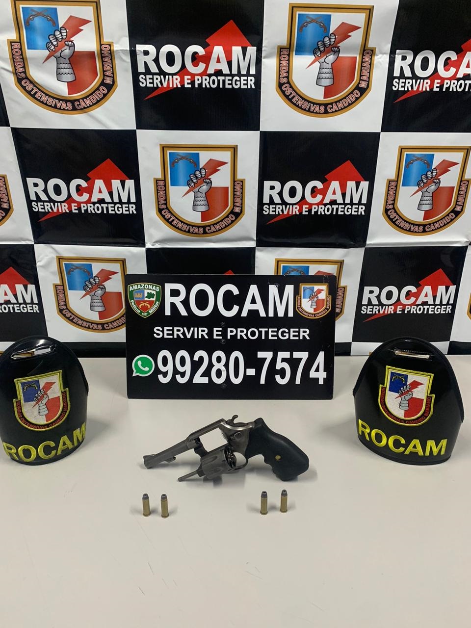 Homem é preso com arma e munição em Manaus 