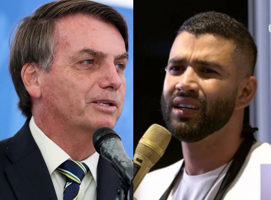Bolsonaro presta 'solidariedade' a Gusttavo Lima e se irrita com comentário de humorista