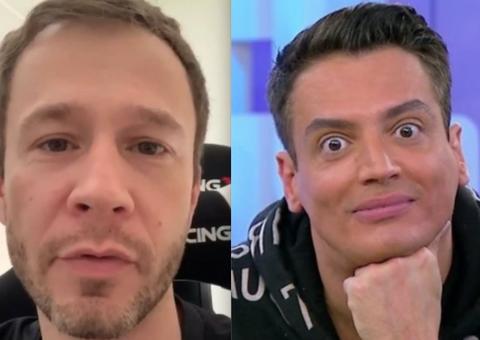 Tiago Leifert rebate Leo Dias sobre pai perseguir Gusttavo Lima: ‘nem sabe quem é’ 