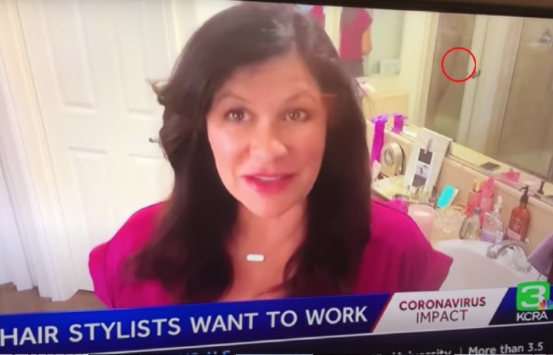 Em home office, Jornalista mostra marido pelado durante programa ao vivo 