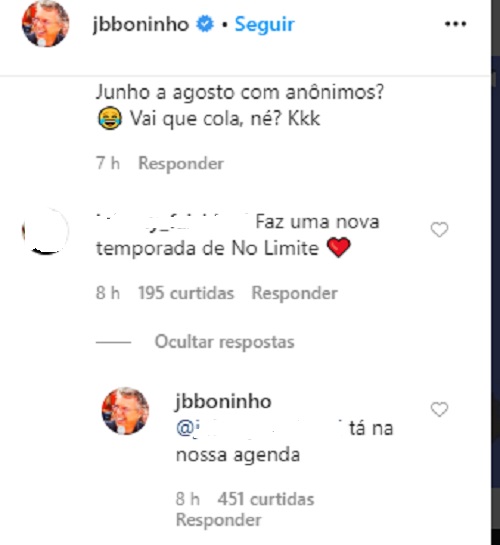 'No Limite' pode ganhar uma nova temporada na Globo, anuncia Boninho