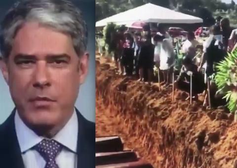 Jornal Nacional destaca caos funerário e hospitalar em Manaus 