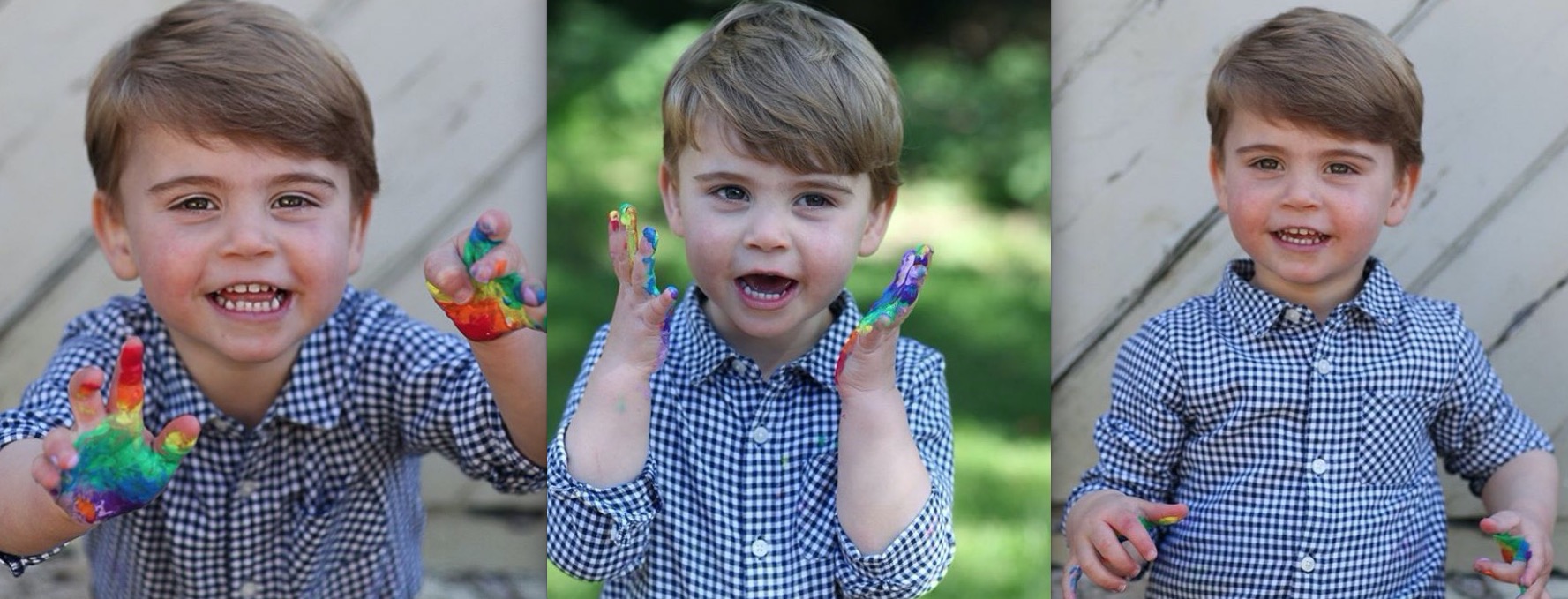 Familia real compartilha foto inédita de príncipe Louis em aniversário de 2 anos