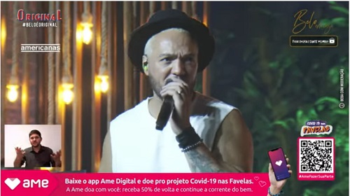 Belo faz live e emociona fãs ao cantar sucessos da carreira