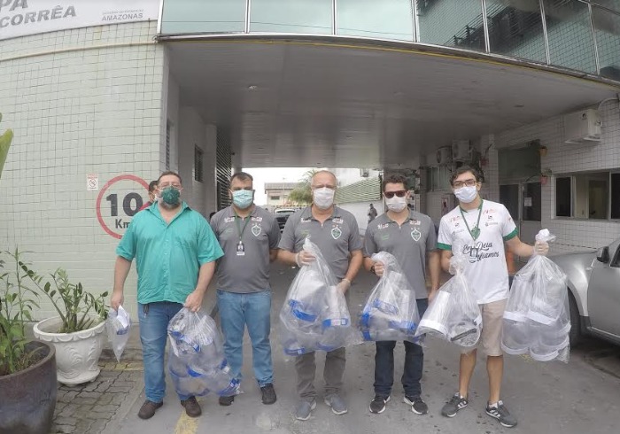 Manaus FC doa EPIs para profissionais de saúde do SPA da Cidade Nova 