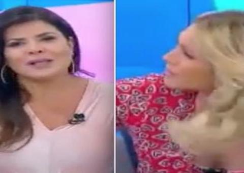 Lívia Andrade e Mara Maravilha se estranham ao vivo por causa de Bolsonaro