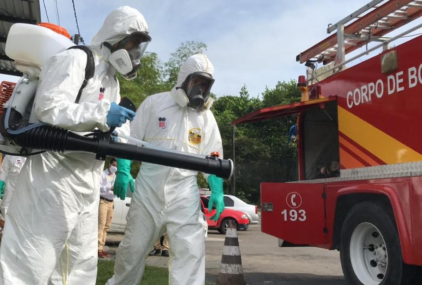 Sanitização é realizada em quartéis e viaturas do Corpo de Bombeiros do Amazonas