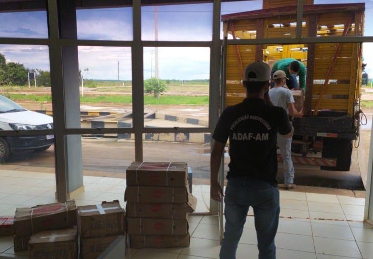 Adaf apreende mais de 600 quilos de alimentos impróprios a caminho de comunidade no Amazonas 