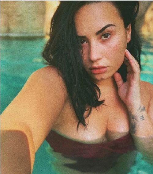 Demi Lovato esbanja sensualidade em foto na piscina