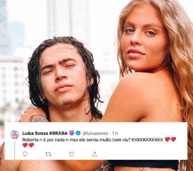 Luísa Sonza fala sobre pênis de Whindersson após comentário de Roberta Miranda