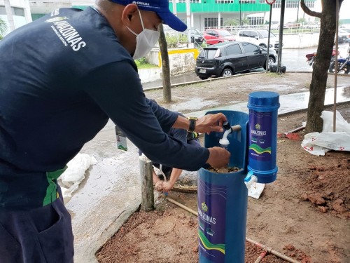 Pia comunitária é instalada no Hospital 28 de Agosto 