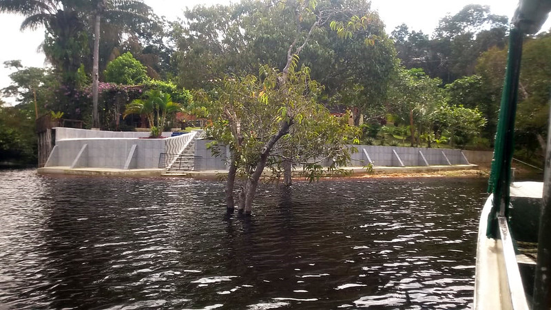 Fiscalização constata construção irregular às margens do lago do Tupé