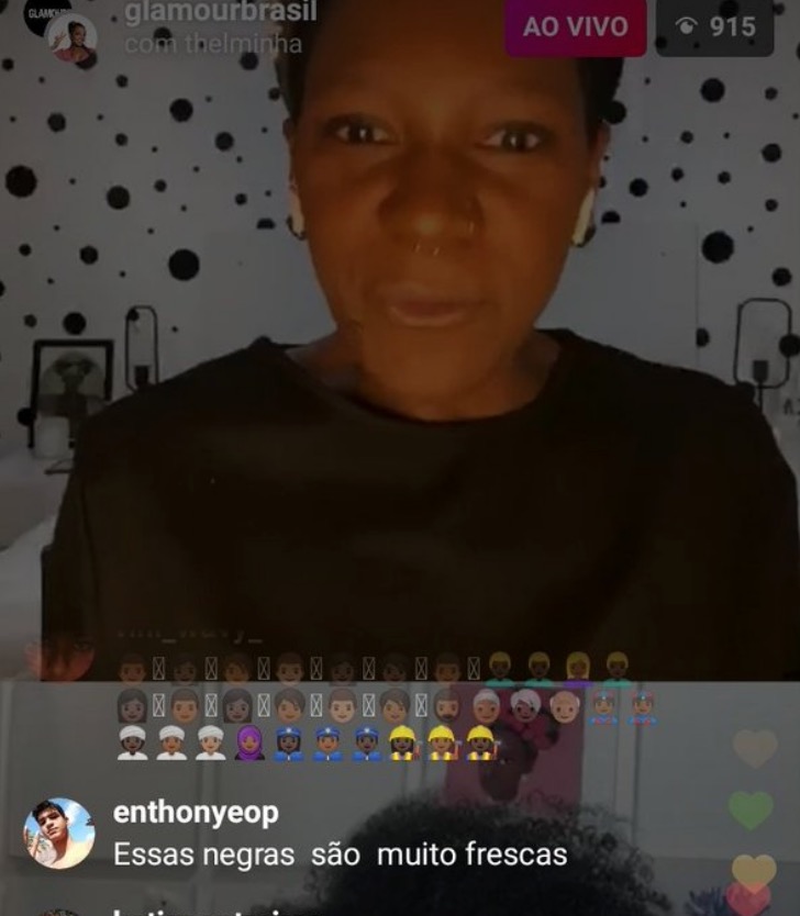 Campeã do BBB20, Thelma sofre ataques racistas durante live e internautas se revoltam