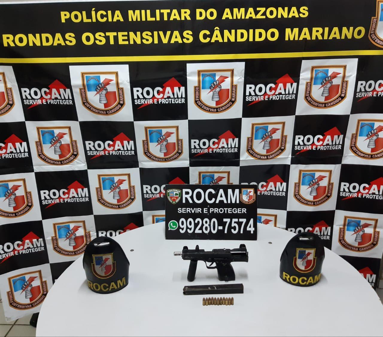 Em Manaus, adolescente é apreendido com submetralhadora escondida em casa