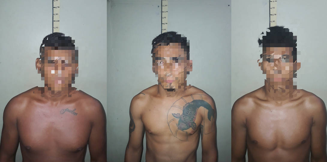 Trio é preso com drogas após tentar furar pneus de viatura no Amazonas 