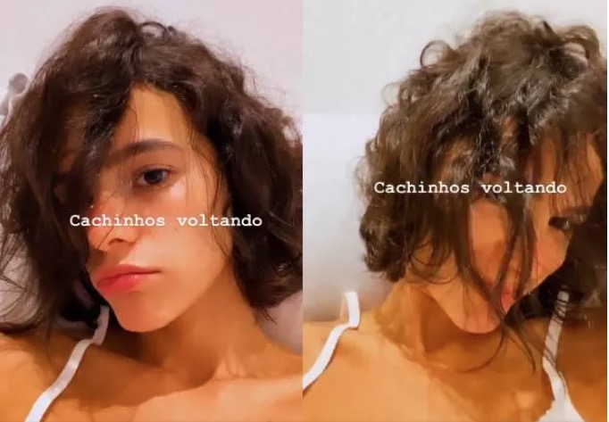 Bruna Marquezine mostra cabelo natural pela primeira vez