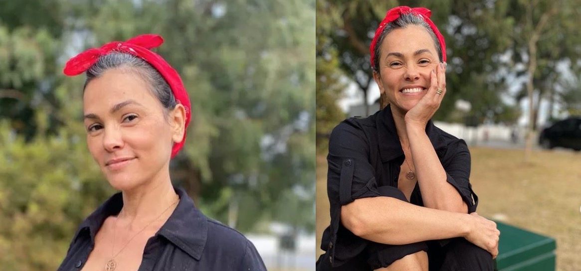 Ex-Tiazinha, Suzana Alves surpreende ao surgir com cabelos brancos
