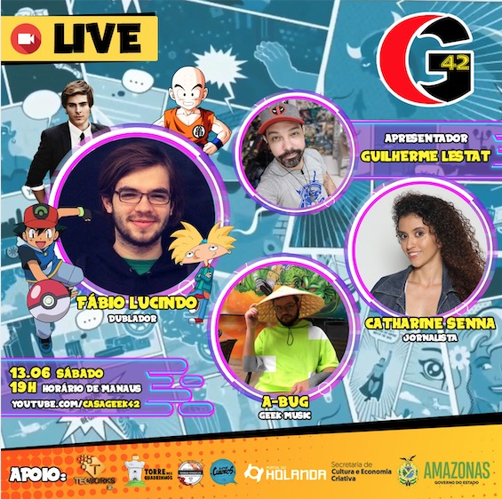 Casa Geek 42 entrevista Fábio Lucindo em bate-papo sobre dublagem brasileira
