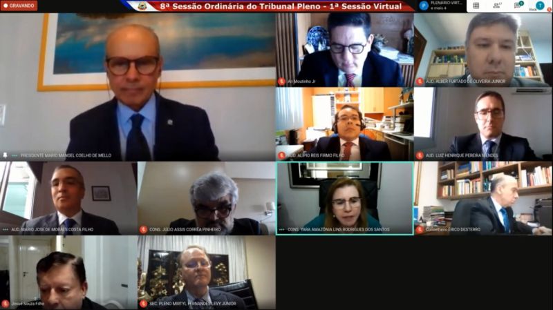 Em sessão virtual, TCE Amazonas aprecia dez prestações de contas nesta quarta