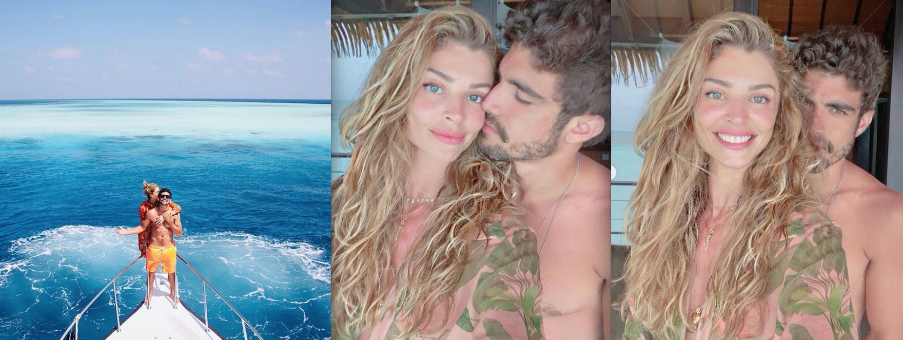 Grazi Massafera e Caio Castro postam fotos inéditas de viagens juntos 
