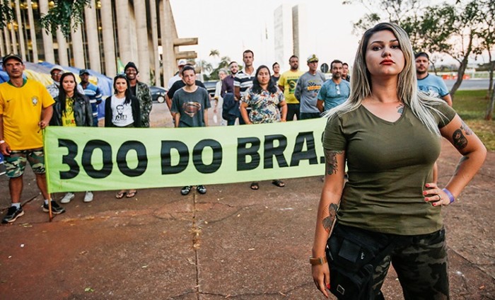 Além de Sara Winter, mais cinco são presos por atos antidemocráticos