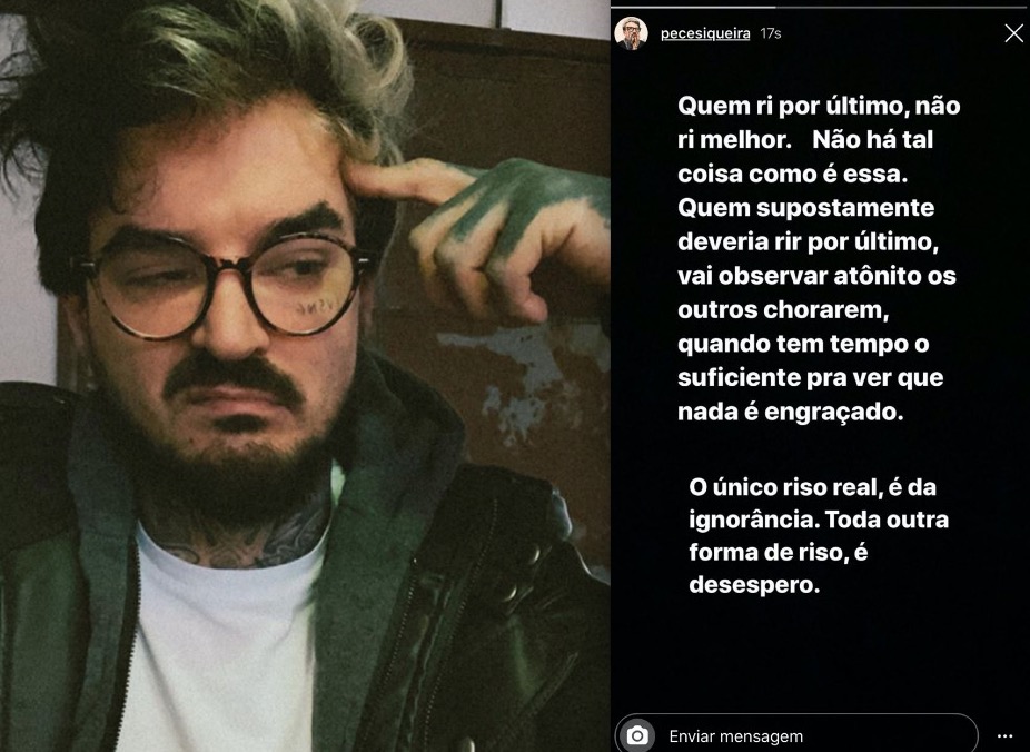 PC Siqueira posta mensagem misteriosa em meio a acusação de pedofilia