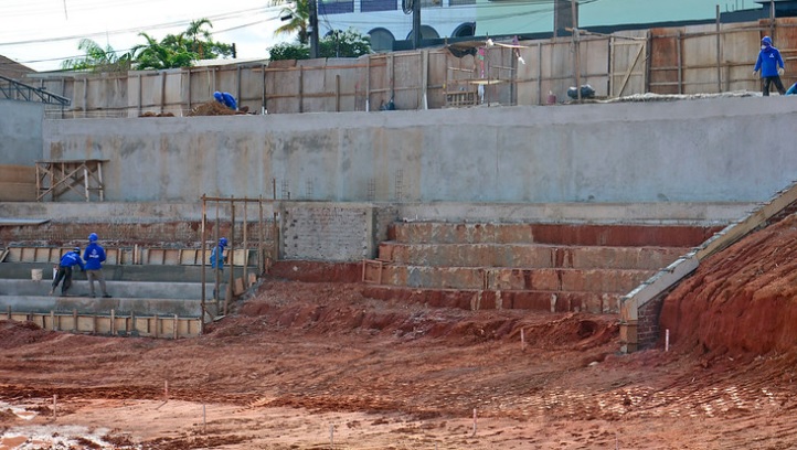 Obras do velódromo de Manaus chegam a 50% de conclusão