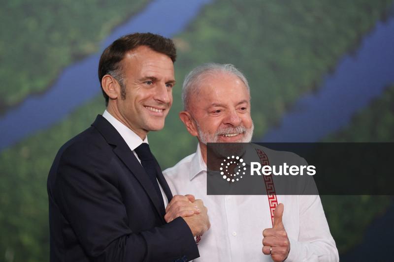 Macron convidou Lula para reunião do G7 na França em junho, diz Planalto