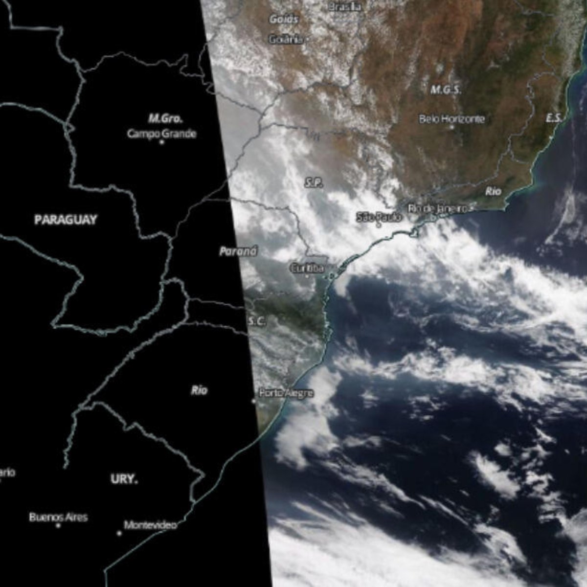 Queimadas do Pantanal levam fumaça preta a São Paulo e Santa Catarina