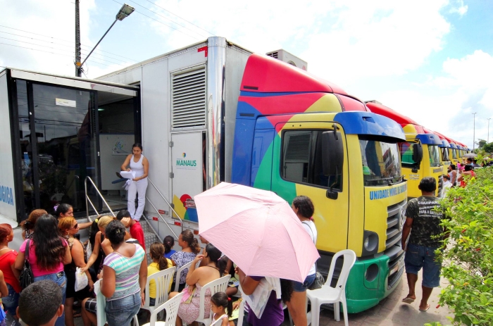 Exames para mulher são oferecidos em Unidades Móveis de Saúde