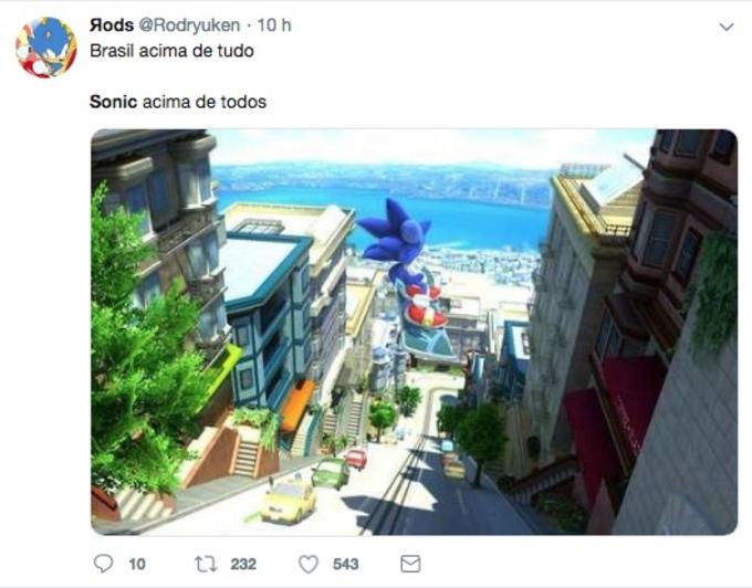 Bolsonaro usa música do Sonic em vídeo e ganha resposta inusitada