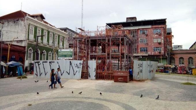 Restauração do pavilhão deve ir até o fim deste ano - Foto: Divulgação/Implurb