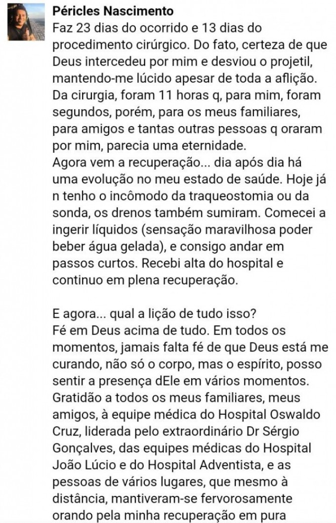 Foto: Reprodução/Facebook