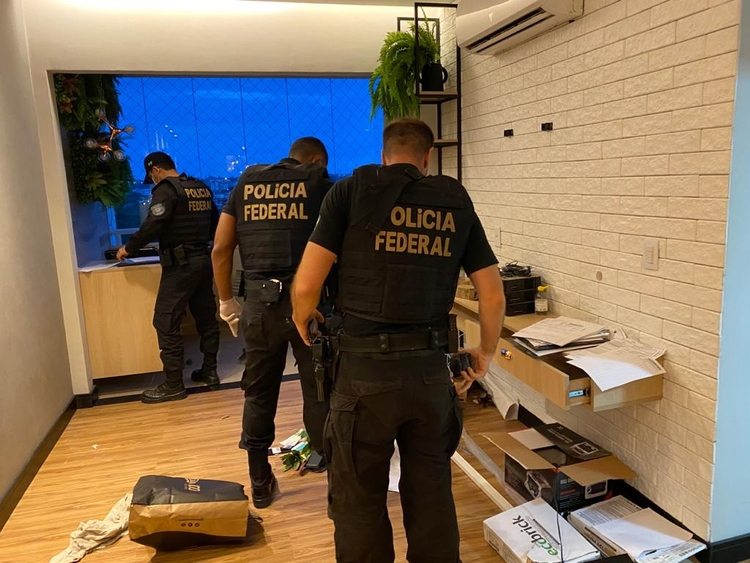 Agentes cumprem mandados em Manaus, São Paulo e Fortaleza. Foto: Divulgação/ PF