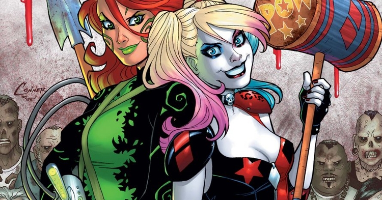 Arlequina e Hera Venenosa se casam. Foto: Reprodução