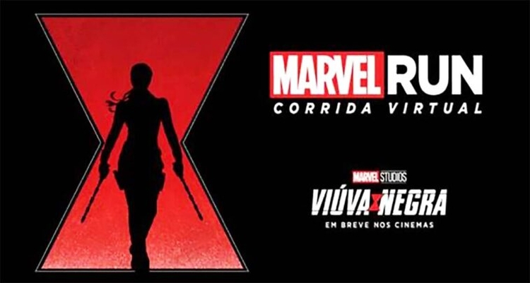 Marvel Run 2020 é inspirado em Viúva Negra. Foto: Reprodução
