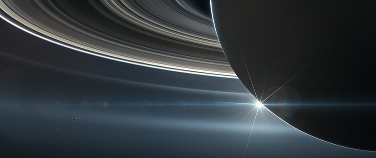 Saturno pelas lentes de Cassini. Foto: Reprodução