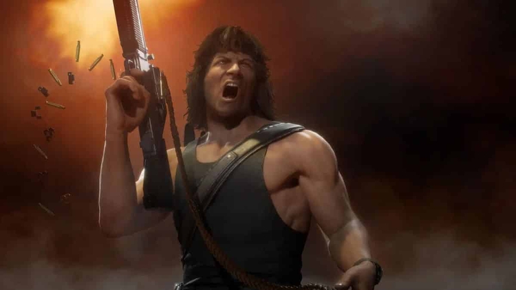 Rambo aparece lutando em Mortal Kombat 11: Ultimate. Foto: Reprodução
