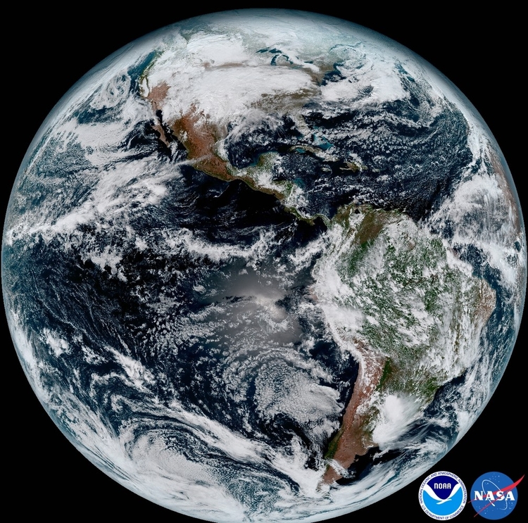 Fotografia da Terra feita pela Nasa. Foto: Reprodução.