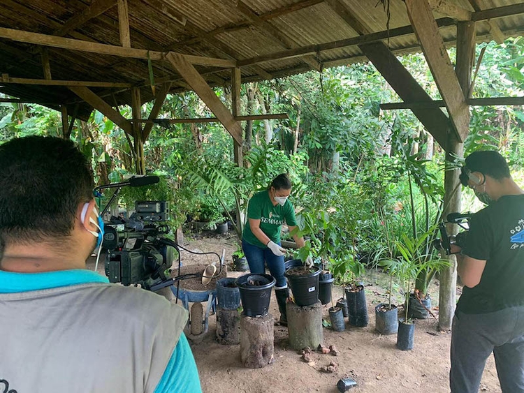 Videoaula foi gravada no Viveiro Municipal - Foto: Divulgação/Semmas