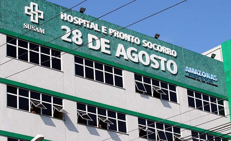 O Hospital e Pronto Socorro 28 de Agosto é considerado um dos maiores hospitais da cidade. Foto: Divulgação