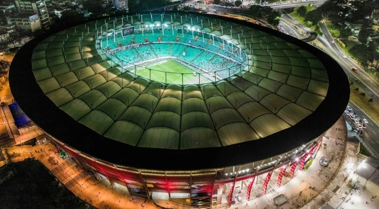 Arena Fonte Nova recebe Bahia x Fluminense pelo Brasileirão. Foto: Divulgação/ San Junior