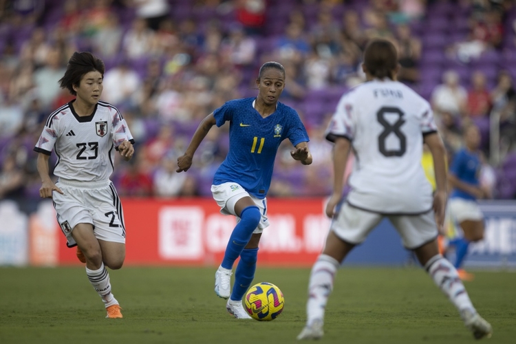 Estreia da Seleção Feminina Principal no Torneio She Believes: Brasil x Japão. Adriana Foto: Thais Magalhães/ CBF